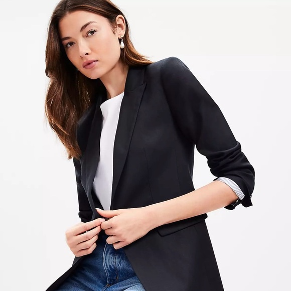 LOFT Jackets & Blazers - LOFT Black Tailored Blazer with Notched Lapels